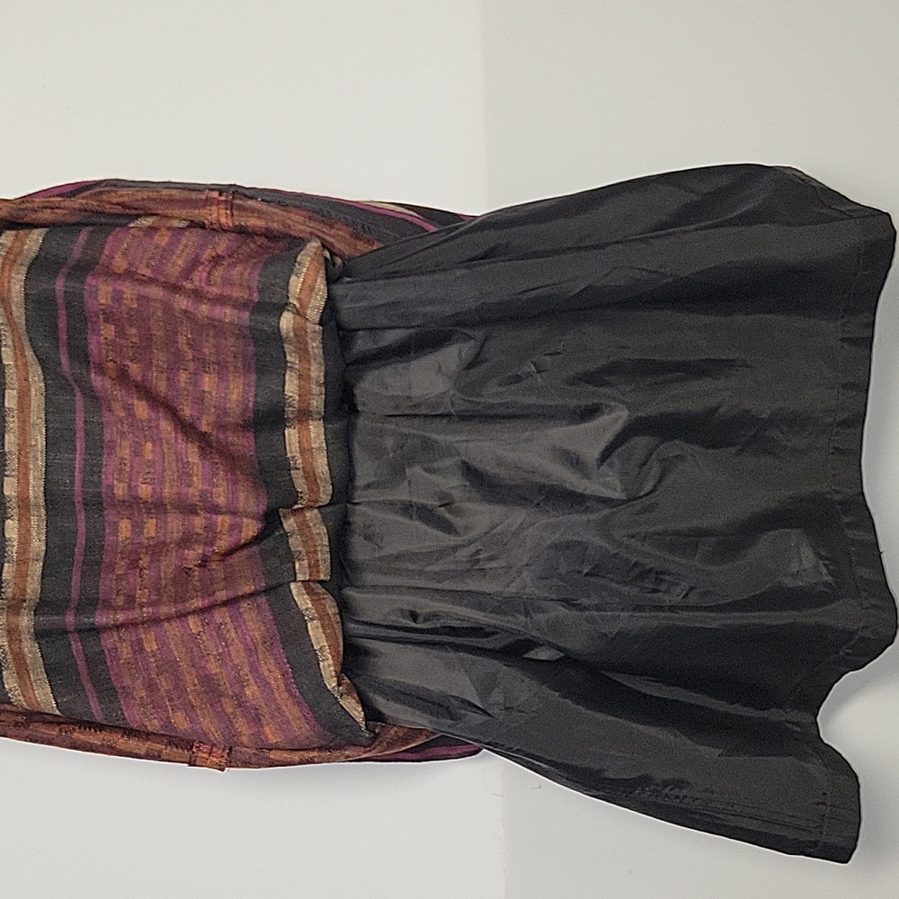 Women's Prophecy Size 10 Rust/Black/Maroon Lined Midi Skirt *Dry Clean Only* - Picture 4 of 8